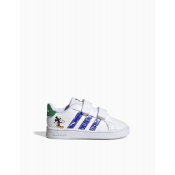 BABY BOY SNEAKERS 'MICKEY ADIDAS GRAND COURT', WHITE