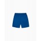 2 BOY'S SWIMSUITS 'TROPICAL', RED, BLUE