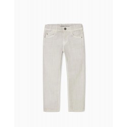 TWILL PANT FOR BOY 'SKINNY FIT', GRAY