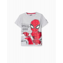 T-SHIRT FOR BOYS 'SPIDER-MAN', GRAY