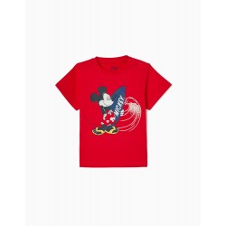 T-SHIRT FOR BABY BOYS 'MICKEY', RED