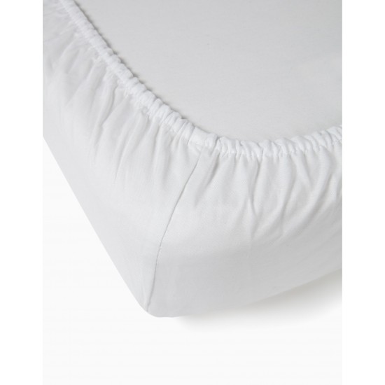 ADJUSTABLE BED SHEET 120X60CM WHITE INTERBABY