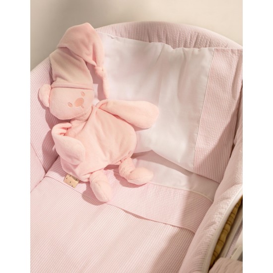 SHEET AND PILLOW CASE FOR CRIB 70X90CM ESSENTIAL PINK ZY BABY