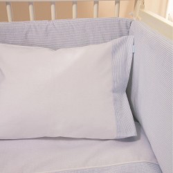 BED SHEET AND PILLOWCASE 120 X 60 CM ESSENTIAL BLUE ZY BABY