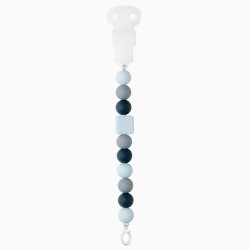 NATTOU NAVY SILICONE PACIFIER CHAIN