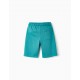 SPORTS SHORTS FOR BOYS 'NO BAD WAVES', TURQUOISE