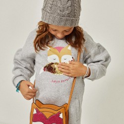 DRESS-SWEAT THERMAL EFFECT FOR GIRL 'FOXY', GREY