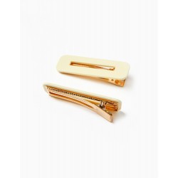 PACK 2 BABY AND GIRL HAIRHOOKS, BEIGE