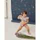 BABY GIRL UPF 80 SWIMWEAR 'FLOWERS', LILAC/RED