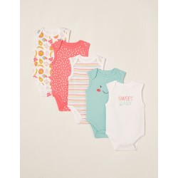 5 BODIES FOR BABY GIRL 'SWEET BABY', MULTICOLOR