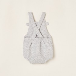 WAFFLE TEXTURE JUMPSUIT FOR NEWBORN 'CUTE', GRAY