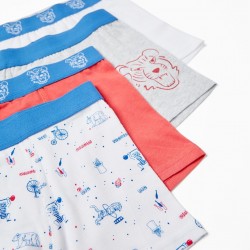 PACK 4 COTTON BOXERS FOR 'TIGER' BOY, MULTICOLOR