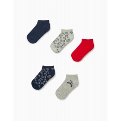 5 PAIRS OF SHORT SOCKS FOR BOYS 'GAMING', MULTICOLOR