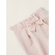 SWEATPANTS IN COTTON FOR NEWBORN, PINK