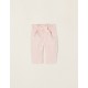 SWEATPANTS IN COTTON FOR NEWBORN, PINK