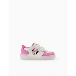 BABY SHOES GIRL 'MINNIE', PINK/WHITE