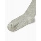 KNITTED TIGHTS, COTTON, GREY