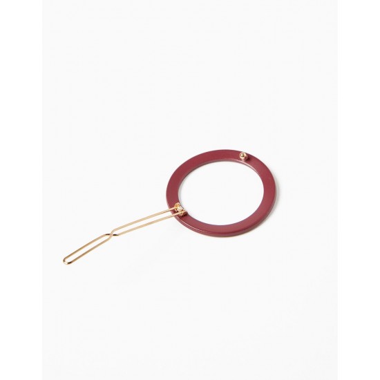 ROUND HAIRPIN FOR BABY AND GIRL, BROWN