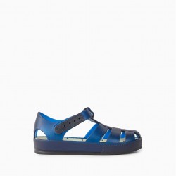 BABY RUBBER SANDALS 'JELLY TRIBE', DARK BLUE