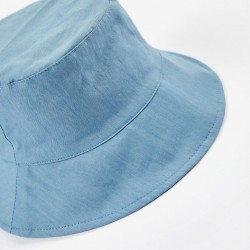 MEDIUM BRIM HAT FOR BABY AND GIRL, BLUE