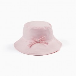 MEDIUM BRIM HAT FOR BABY AND GIRL, PINK