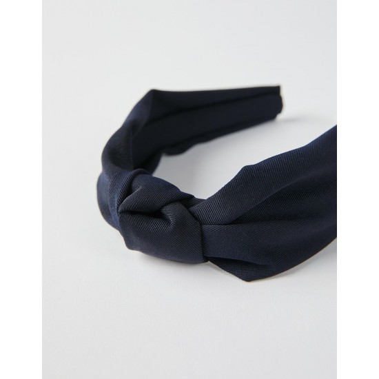 KNOTTED HEADBAND FOR BABY AND GIRL, DARK BLUE