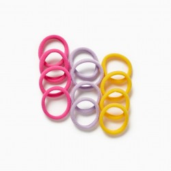 12 HAIR TIES FOR BABY AND GIRL, MULTICOLORED