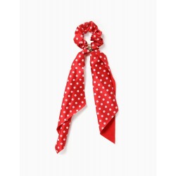 SCRUNCHIE ELASTIC FOR GIRL 'MINNIE', RED