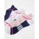 3 PAIRS OF SPORTS SOCKS FOR GIRLS, MULTICOLOR