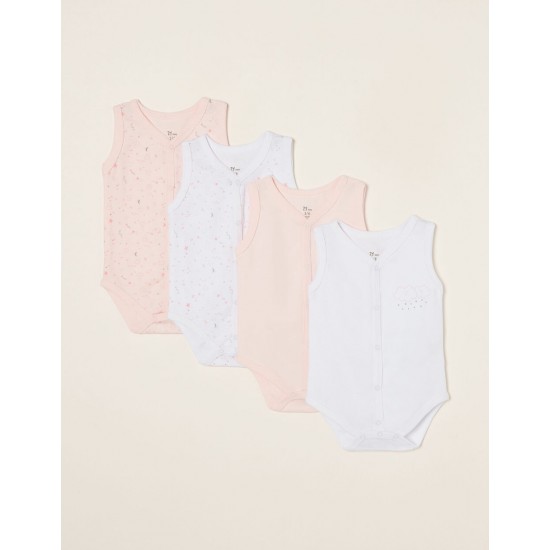 4 BABY GIRL BABY GIRL BODIES CAVA 'CLOUDS', WHITE/PINK