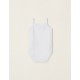 PACK 5 BABY COTTON STRAP BODIES, WHITE