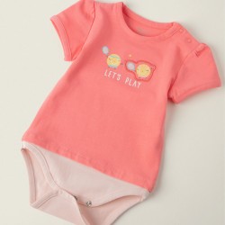 BODY FOR NEWBORN 'LET'S PLAY', PINK