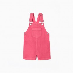    DUNGAREES-SHORTS FOR BABY GIRL, PINK