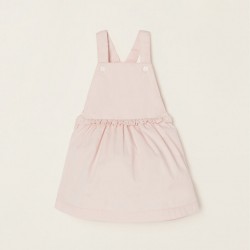 CHEST SKIRT WITH RUFFLES FOR NEWBORN, PINK