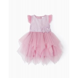 DRESS TULLE FOR BABY GIRL AND GIRL, LILAC