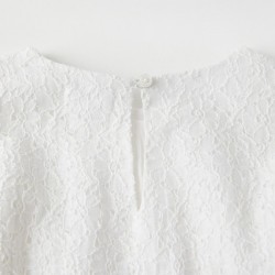 BABY GIRL'S LACE DRESS, WHITE