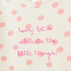 BABY GIRL DRESS 'LITTLE THINGS' WHITE/PINK