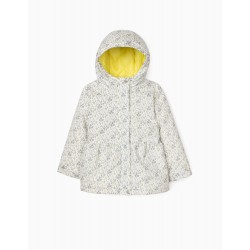 QUILTED JACKET FOR GIRL, WHITE