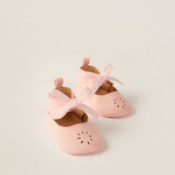 BALLERINA WITH BOW FOR NEWBORN, PINK
