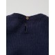 'PINK DOTS' GIRL'S KNITTED SWEATER, DARK BLUE