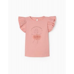 T-SHIRT FOR BABY GIRLS 'DANCE', PINK