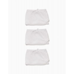 PACK 3 WHITE BOXERS WITH BOW