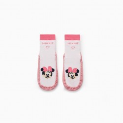 SOCKS SLIPPERS FOR GIRLS 'MINNIE', PINK