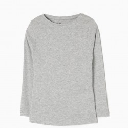  Long Sleeve T-shirt LONG SLEEVE T-SHIRT FOR GIRL, GRAY