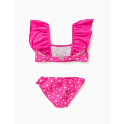 FLORAL BIKINI FOR GIRLS, 'MINNIE MOUSE', PINK