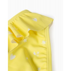 PRINTED BATHING BRIEFS FOR BABY GIRL, YELLOW