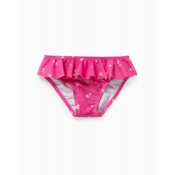  PRINTED BATHING BRIEFS FOR BABY GIRL, PINK