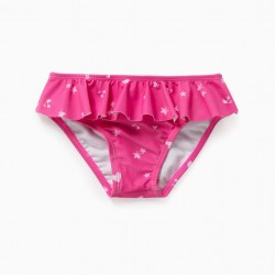  PRINTED BATHING BRIEFS FOR BABY GIRL, PINK