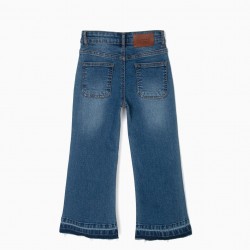 FLARED JEANS FOR GIRLS, BLUE