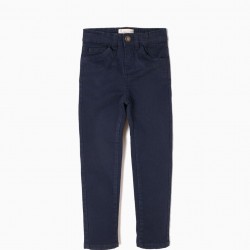 BLUE TWILL TROUSERS